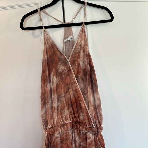 Young Fabulous & Broke Naomi Velvet Pink Tie Dye Wide Leg Junpsuit Size XS - Picture 3 of 16